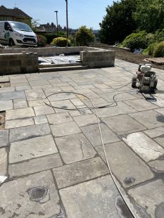 Reclaimed Pennant Paving Terrace Bath
